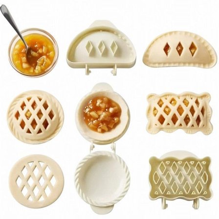 Efterår hånd tærte forme sæt mini tærte form dej presse form værktøj jul halloween bagning tærte forme