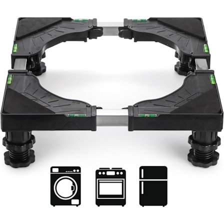 Mini Køleskabsstander, Universal Vaske- og Tørretumbler Sokkel Justerbar Køleskabsstander, Multifunktionel Vaskemaskinebase