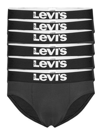 Levis Men Solid Basic Brief 6P Ecom Black Levi ́s