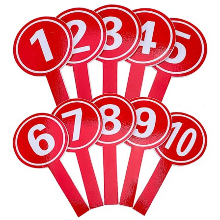10 stk Score Paddles Håndholdt Nummer Paddles Score Boards Praktisk Håndtak Score Paddles