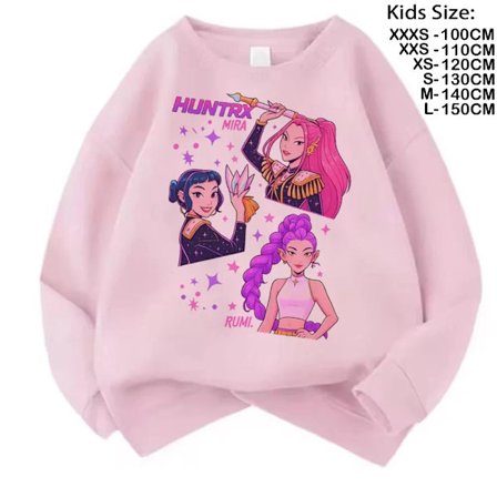 Elokuvafanien lahja Kpop Demon Hunters Huppari Tytöt Lapset Huntrix Lasten Collegepaita Söpö Tiikeri Harajuku Huppari Pojille Tytöille