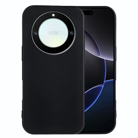 Honor Magic5 Lite 5G / Honor X9a 5G / Honor X40 5G Joustava asia Soft Matte Anti-sormenjälki Puhelin Back Cover - Musta