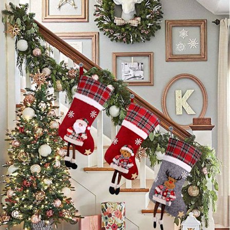 *3 stj av julgåva presentpåse dekoration björn, älg, godis b*