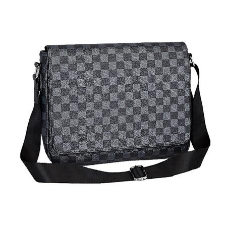 Mænds Skuldertaske PU Læder Tartan Crossbody Mænds Crossbody Tasker Business Håndtasker