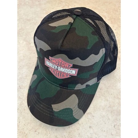 HD HARLEY WOODLAND CAMOUFLAGE TRUCKERKEPS Snapback