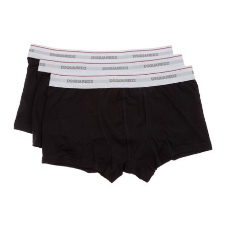 Dsquared2 Underwear Boxer Korte Broek 3 Pack , Zwart , Heren , Maat: S