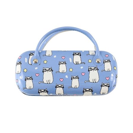 Case med handtag PU Case BLÅ blue