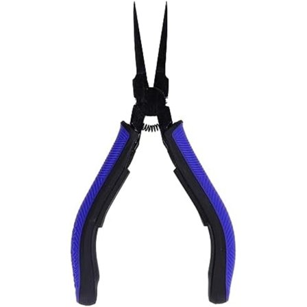 Flattang, Lang Nebbtang, Karbonstål Kjeve, TPR Håndtak, Smykkelagetang, Lang Flattang Verktøy for DIY Elektronikk