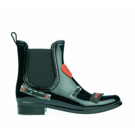 Love Moschino, Chelsea Boots Zwart, Dames, Maat:37 EU,rubber
