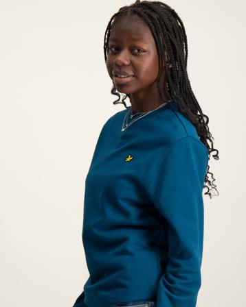 Lyle & Scott Crew Neck Sweatshirt Blau Pullover Mädchen - Kidsbrandstore
