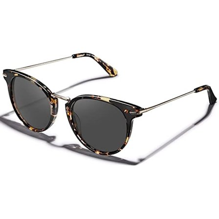 Leopard Style - Polariseret Retro Solbriller til Kvinder, Beskyttende