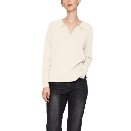 Saint Tropez MilaSZ Polo Pullover Tröjor Dam Vit M