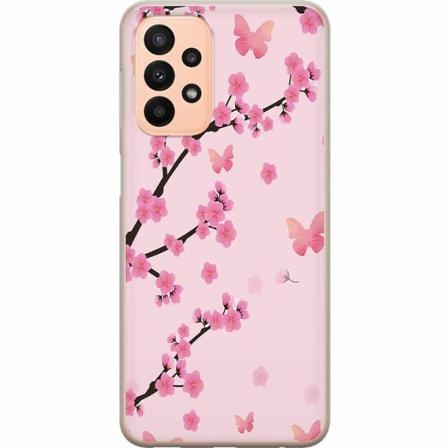Samsung Galaxy A23 5g Genomskinligt Skal Blommor