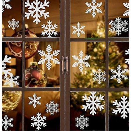 Julevinduesmærke Julevinduesmærkater Snefnugmærke Julevinduesdekoration Pvc-vinduesmærke Aftagelige statiske mærkater