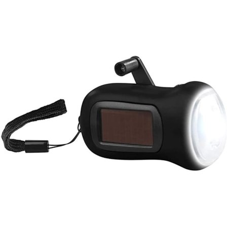 AurinkoDynamo Taskulamppu, Käsikäyttöinen Latautuva Taskulamppu, Kannettava