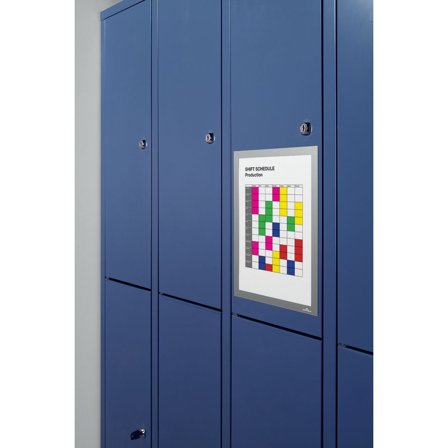 DURABLE Magnetram DURAFRAME MAGNETIC A4 silver 5/fp - Lyreco - Kontorsmöbler och inredning - Tavlor ställ och ramar - Magnet ramar