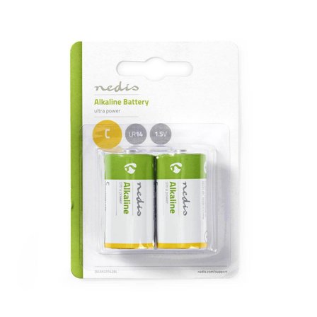 Nedis - Batteri Alkaliskt batteri C 1.5 V
