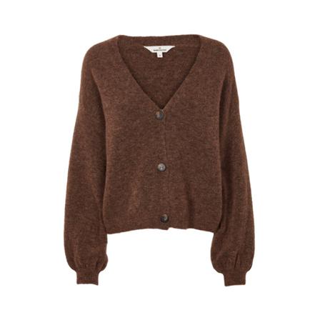 Basic Apparel Claudine V. Cardigan Brun, Dame Cardigans, Størrelse: XS