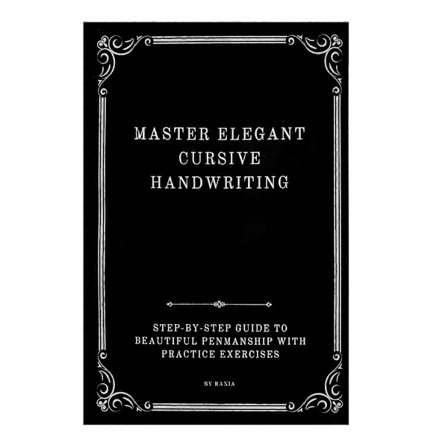 Kursiivikirjoituksen työkirja lapsille ja aikuisille, opi elegantti kaunokirjoitus, harjoituskirja kalligrafiaharjoituksilla