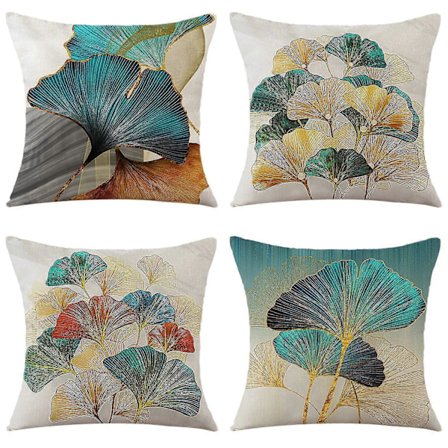 Pudebetræk 45x45 cm Sæt med 4 dekorative pudebetræk til sofa, stue, soveværelse