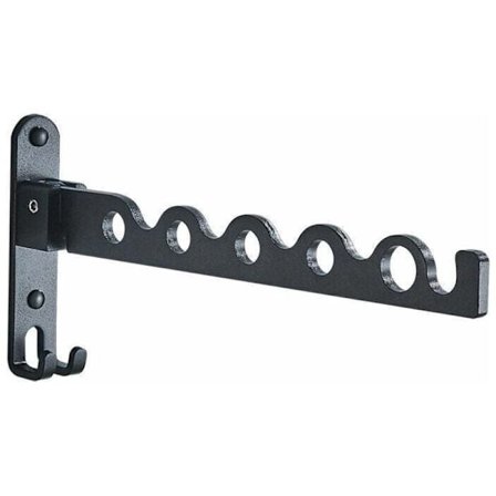 Seinään asennettava kuivausteline, kokoontaitettava kuivaustelinekoukku parvekkeelle, kylpyhuoneeseen, makuuhuoneeseen, pesutupaan (musta, 1)