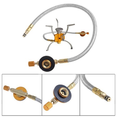 Komfyr Ovn Koblingshode Bensintankadapterventil for Utendørs Camping Grill