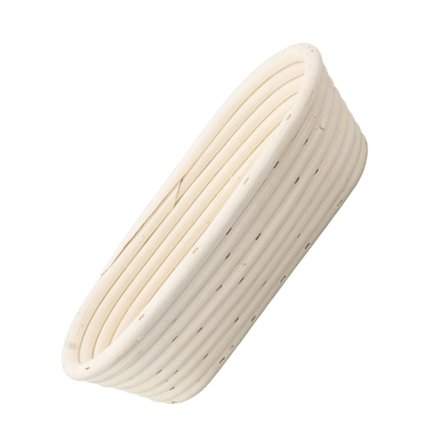 Fermenteringskurver, splinterfri naturlig kurv Sourdough brødhevekurv, oval Banneton for perfekt deigheving, inkluderer klede