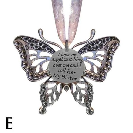 Butterfly Memorial Family Pendant Memorial Family Pendant E E