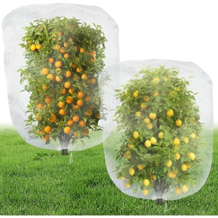 120 x 140 cm fuglenett med snøring, for tomatplantehage, barriere-nettingsposer for blåbærgrønnsaker.