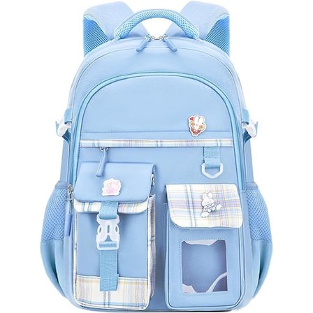 Skolesekker for jenter Kawaii Kids Ryggsekk Søt Boksekk for 6-15 år gamle