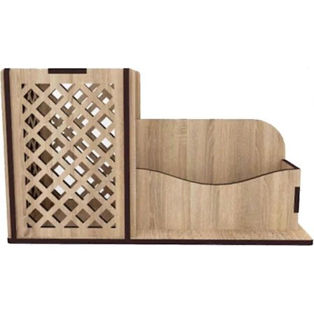 Visitkortshållare med pennkopp | Visitkortsfodral i trä