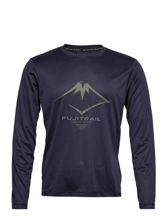 Fujitrail Logo Ls Top T-shirts Long-sleeved Svart Asics