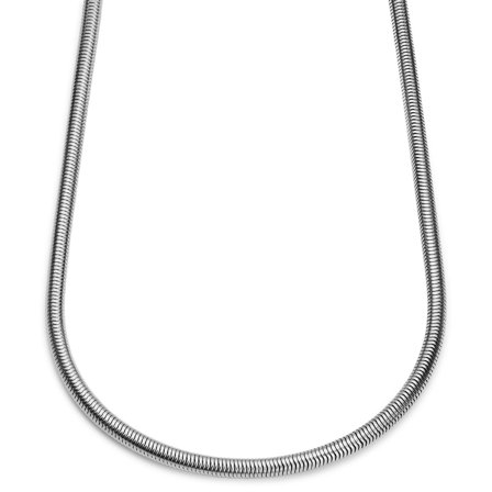 Essentials | 6 mm Silver-Tone Snake Chain Necklace for Men - Chain necklaces
