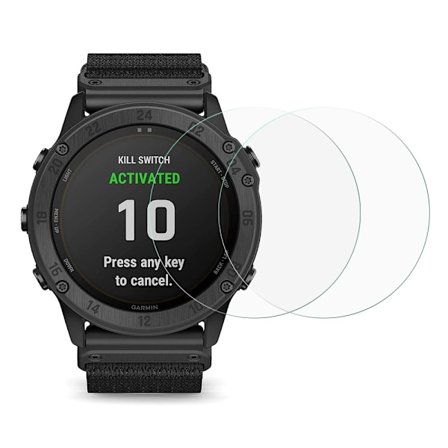 2Pcs Garmin Tactix Delta Solar HD clear tempered glass screen protector