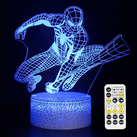 Superhero 3D yövalaisin, Spiderman-lelut pojille, hauskat miehet