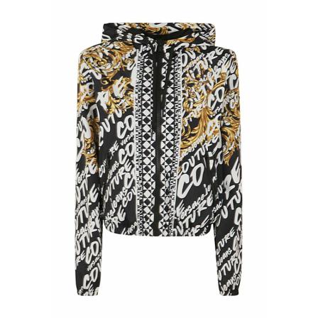 Versace Jeans Couture 73Hoed401Cqs42G89 Jacket , Zwart , Dames , Maat: L