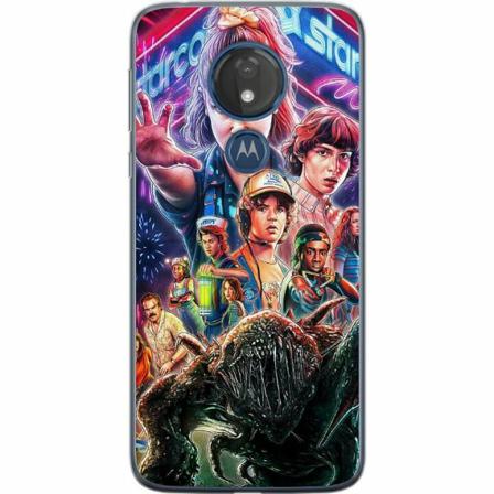 Motorola Moto G7 Power Genomskinligt Skal Stranger Things