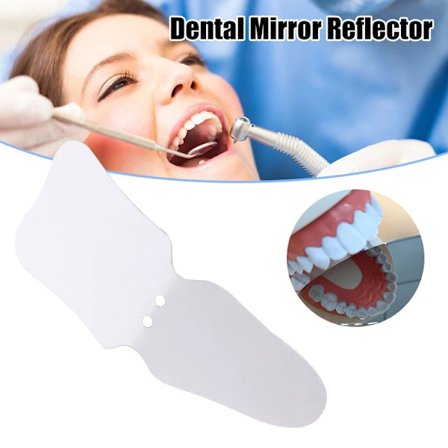 1 stk. Dental intraoral ortodontisk fotografisk glas spejl stang okklusal i rustfrit stål