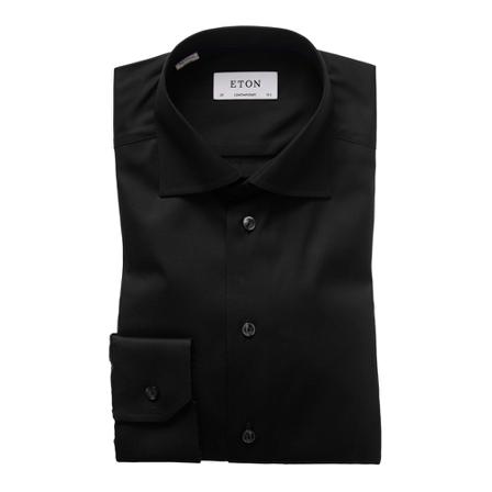 Eton Hedendaagse Shirts , Zwart , Heren , Maat: M
