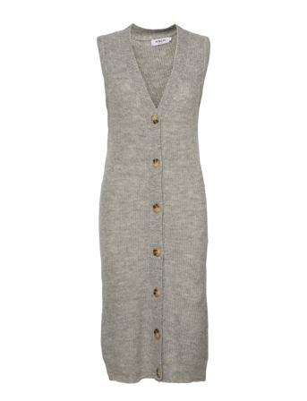 Sabella Alpaca Long Vest Grey MOSS COPENHAGEN