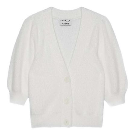 Catwalk Junkie, Cardigan polly whisper white Wit, Dames, Maat:M,wol