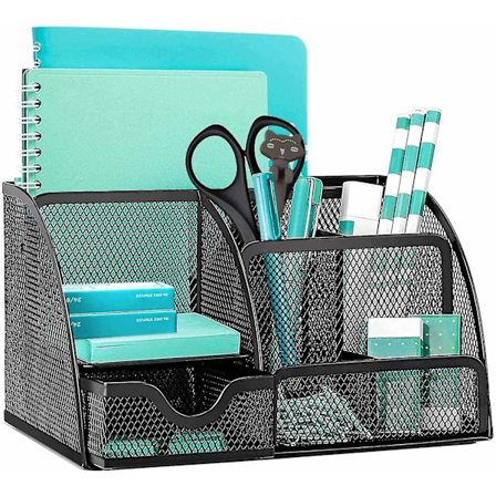 Mesh Skrivebord Organiser Multi-bruk Skrivebord Opprydding Penneholder