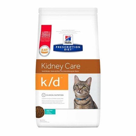 Hill's Prescription Diet K/D Kidney Care Con Tonno Cibo Secco Per