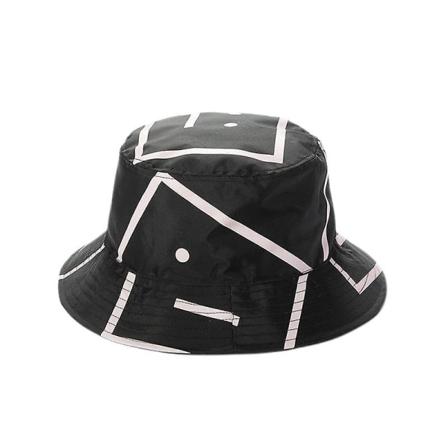 Smiley Fisherman Hat Vår och sommar Resor Solskydd Basin Hat Strandsolhatt Mode Trend Solhatt, Svart