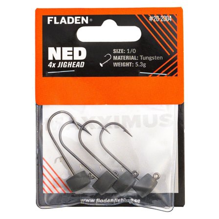 Fladen NED Maxximus Jig heads 4p 5.3g 1/0 tungsten