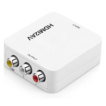 RCA Komposit HDMI till AV Video Ljud Konverter Adapter för Kamera DVD VHS VCR PSP Xbox PS2 till Ny Monitor eller Projektor