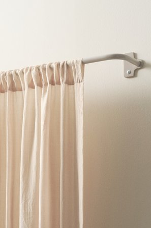 Jotex - Gardinstang Enkel 125-203 Cm Varm grå - EMRY - Kjøp Gardinstenger hos Jotex