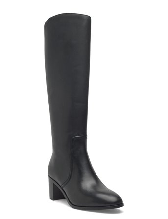 Lauren Ralph Lauren Charly Burnished Leather Tall Boot - Black - 41