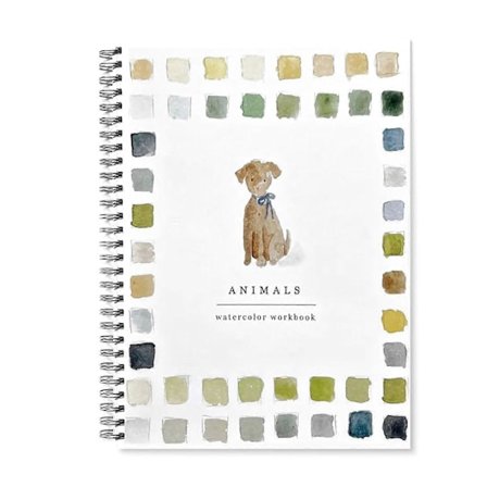 Akvarell arbeidsbok 12 farger Fugler Blomster Dyr Barn Akvarell Malingsbok Kunst Håndverk Maling