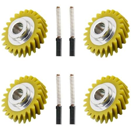 Tehosekoittimen matovaihde W10112253 ja hiiliharjat W10380496, varaosa tehosekoittimeen ja numero 4162897